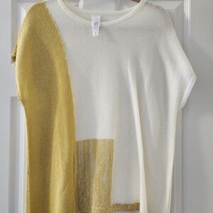 Wynne collection WynneCollection Geo Intarsia Summer Sweater
